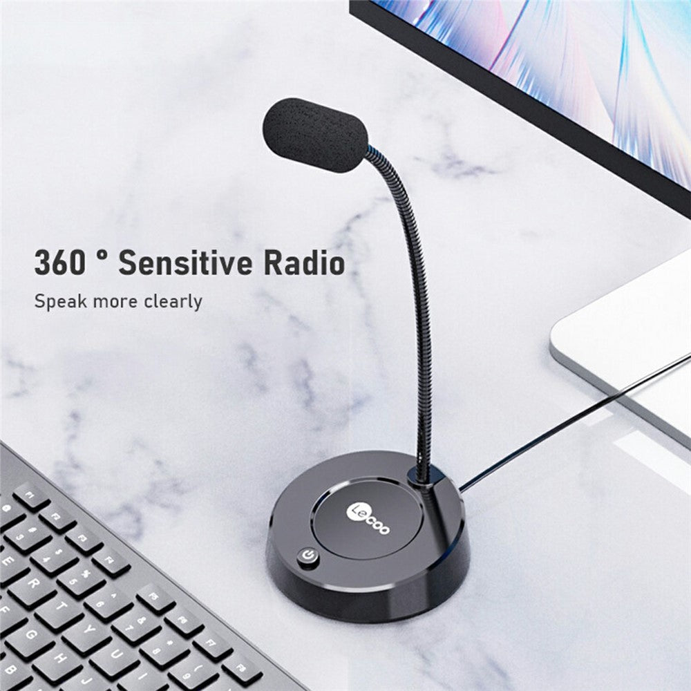 LENOVO LECOO MC01 Klinkenstecker-Mikrofon – 3,5-mm, für Desktop-Computer & Laptops