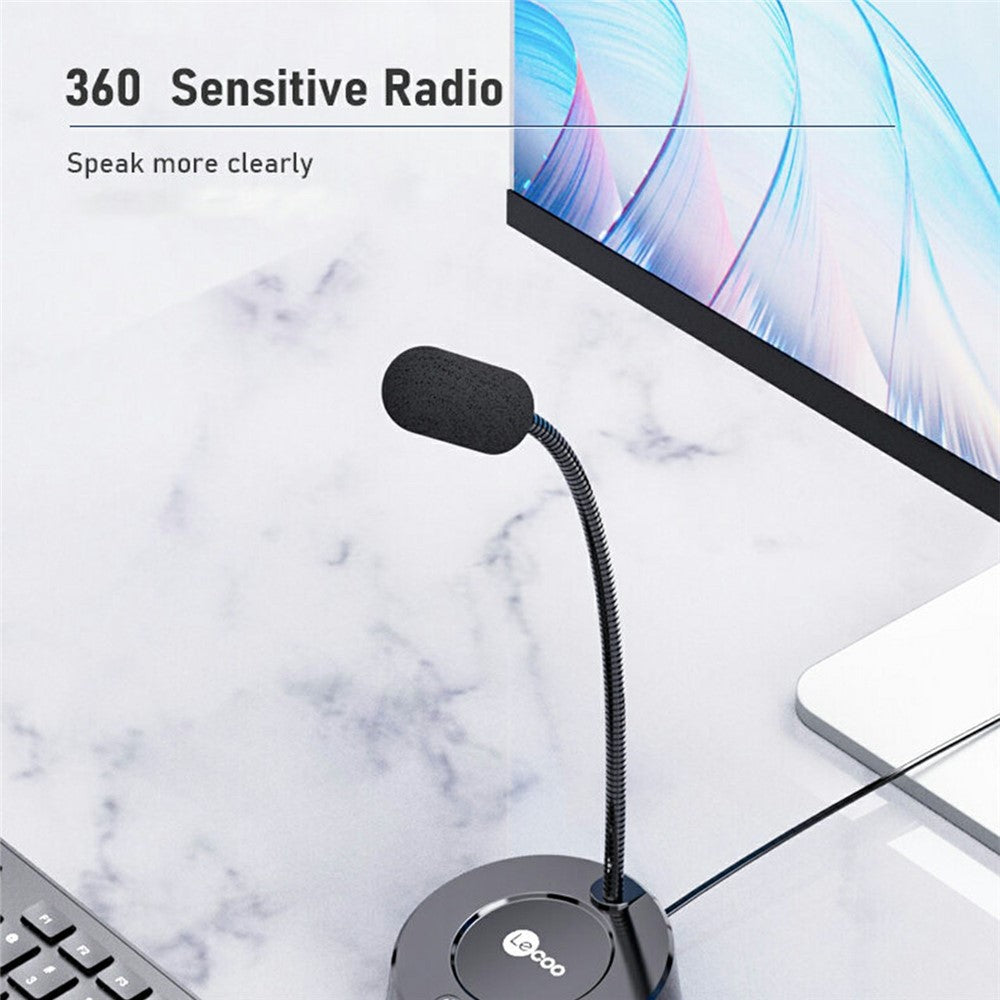 LENOVO LECOO MC01 Klinkenstecker-Mikrofon – 3,5-mm, für Desktop-Computer & Laptops
