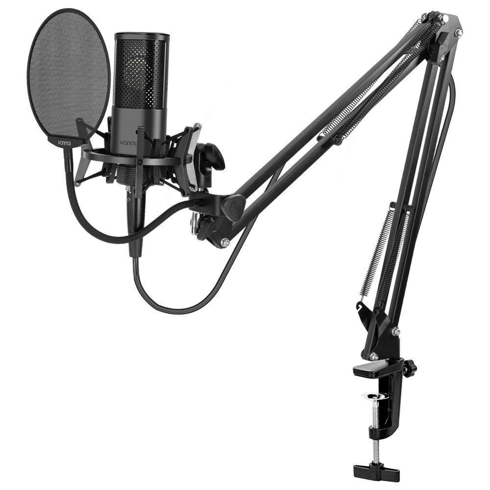YANMAI X2 Kondensatormikrofon-Set – Mit Nierencharakteristik, Mikrofonspinne, Schaumstoffkappe & Kabel, für PC-Studioaufnahmen