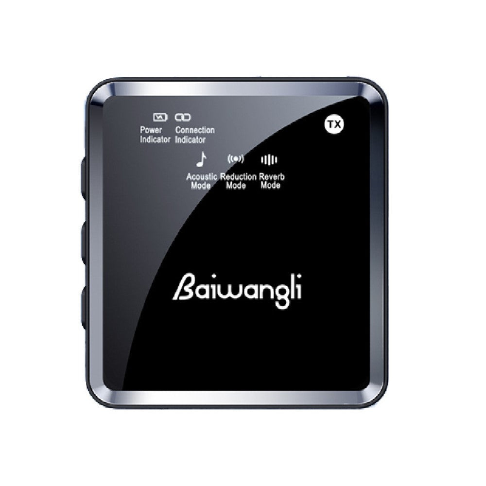 BAIWANGLI SX39 Drahtloses Mikrofonsystem – Mit Geräuschunterdrückung, USB-C, 1 Sender & 1 Empfänger