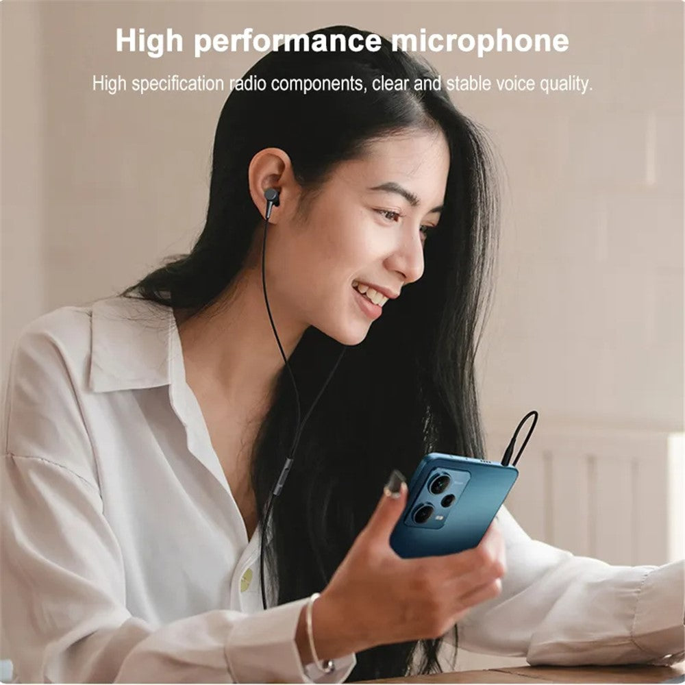 XIAOMI DDQ02WM In-Ear Kopfhörer – 3,5-mm, Kabelfernbedienung, Musik- & Anruffunktion