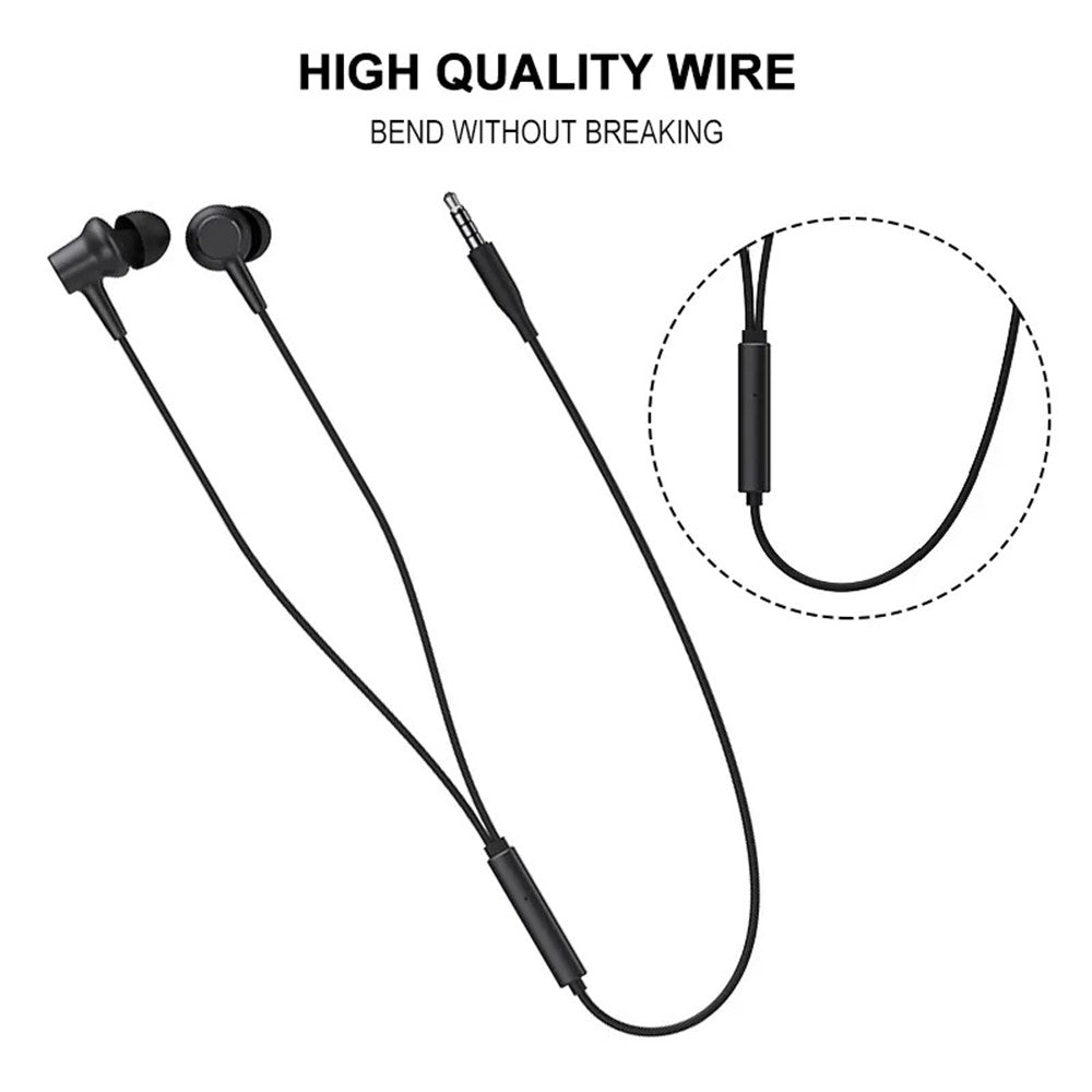 XIAOMI DDQ02WM In-Ear Kopfhörer – 3,5-mm, Kabelfernbedienung, Musik- & Anruffunktion