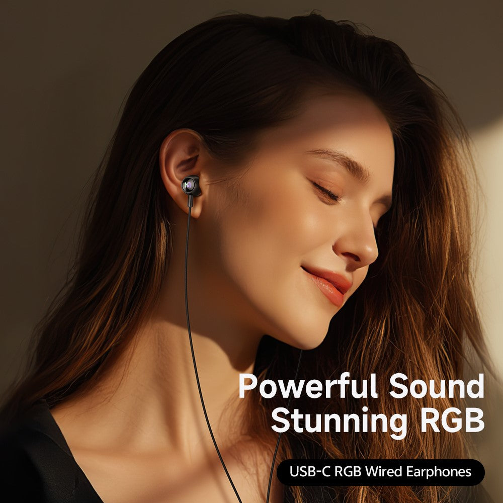 MCDODO HP-5830 In-Ear Kopfhörer – USB-C Anschluss, mit RGB-Beleuchtung