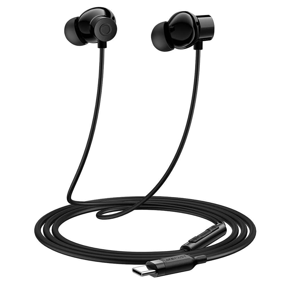 ACEFAST L10 In-Ear Kopfhörer – USB-C, mit weichem Silikonkabel, Fernbedienung & Mikrofon, für Smartphones & Tablets