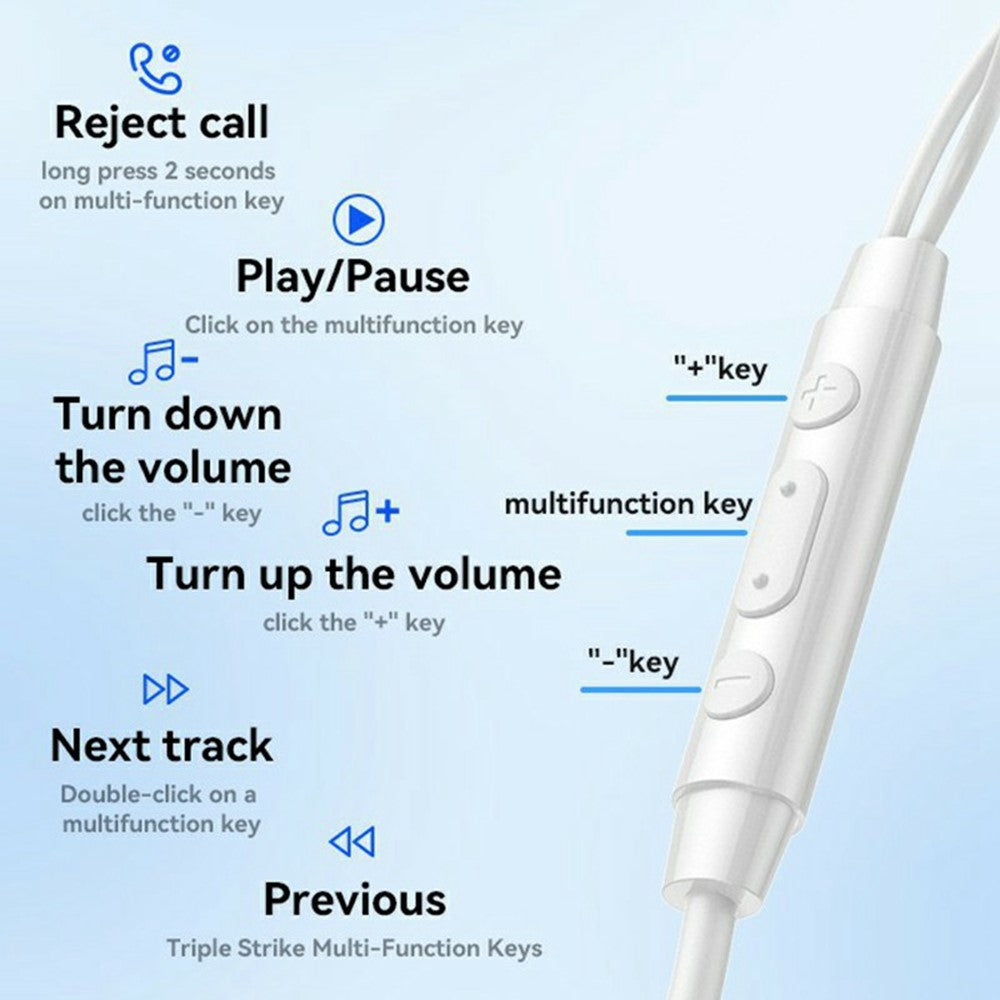 YESIDO YH46 In-Ear Kopfhörer – Mit 3,5-mm-Klinkenstecker, Mikrofon & Ein-Knopf-Bedienung, für Anrufe & Musik