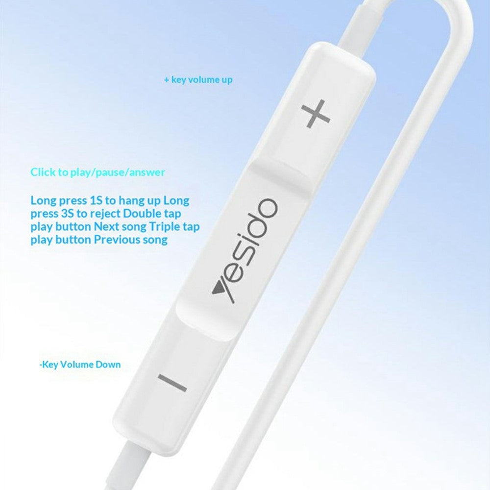 YESIDO YH51 In-Ear Kopfhörer – Mit IP-Anschluss, 14-mm-Dynamiktreiber & Multifunktionssteuerung