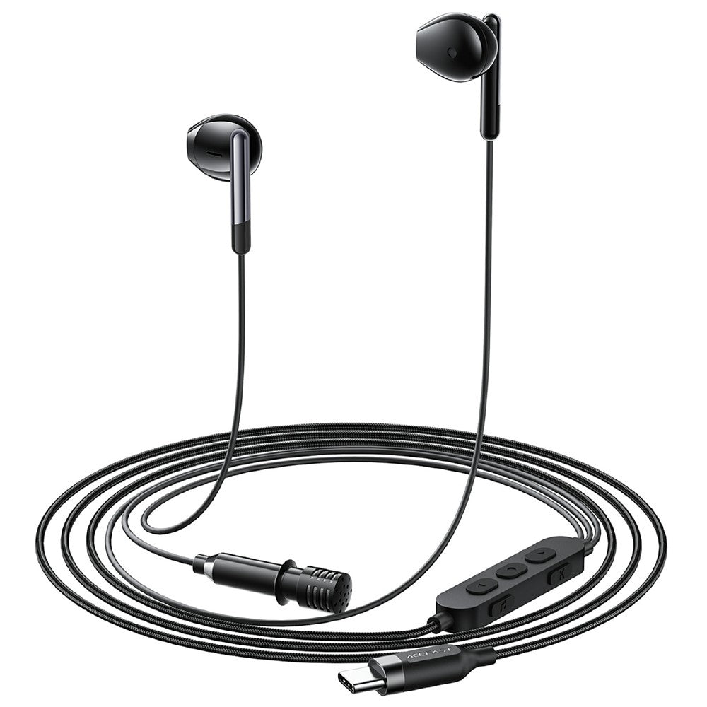ACEFAST L12 In-Ear Kopfhörer – USB-C, Halb-In-Ear, mit integriertem Mikrofon, für Live-Streaming, Aufnahmen & Gaming