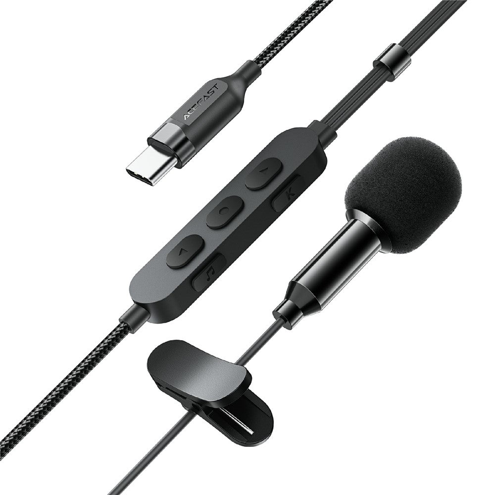 ACEFAST L12 In-Ear Kopfhörer – USB-C, Halb-In-Ear, mit integriertem Mikrofon, für Live-Streaming, Aufnahmen & Gaming