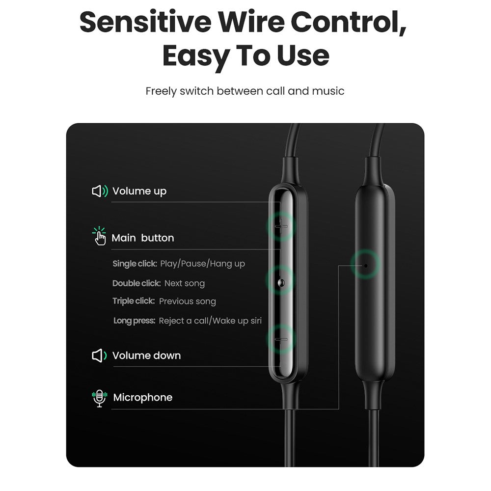 UGREEN 30637 In-Ear Kopfhörer – Mit Stereo-Surround, Gaming-Headset, 3,5-mm-Audioanschlusskabel, für Android