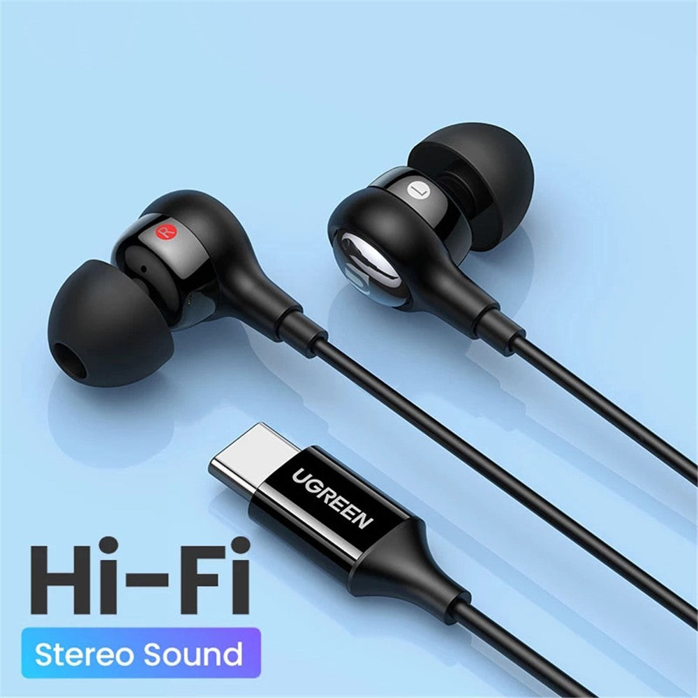 UGREEN 30638 In-Ear Kopfhörer – USB Typ-C Ohrhörer, mit Mikrofon, Hi-Fi-Stereo, für iPad Pro (2021), Samsung Galaxy S21, Google Pixel 5