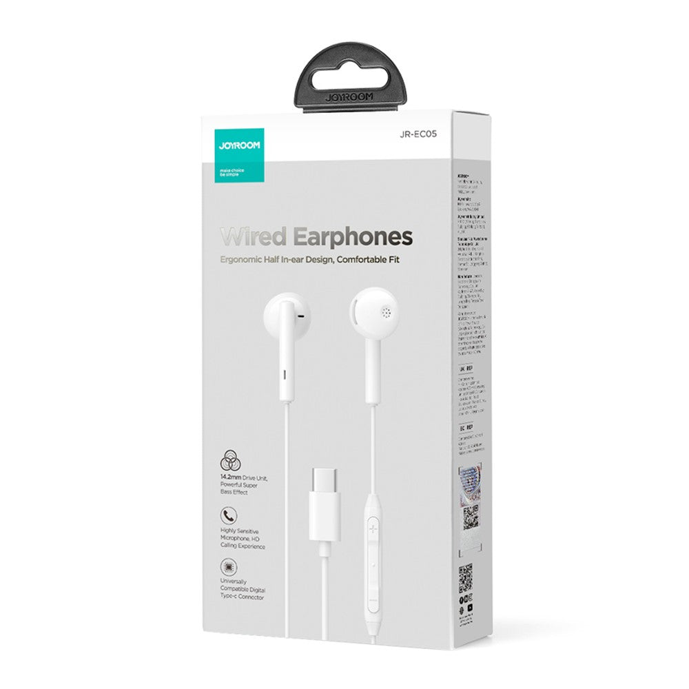 JOYROOM EC05 In-Ear Kopfhörer – Mit USB-C-Anschluss & Mikrofon, Plug-and-Play