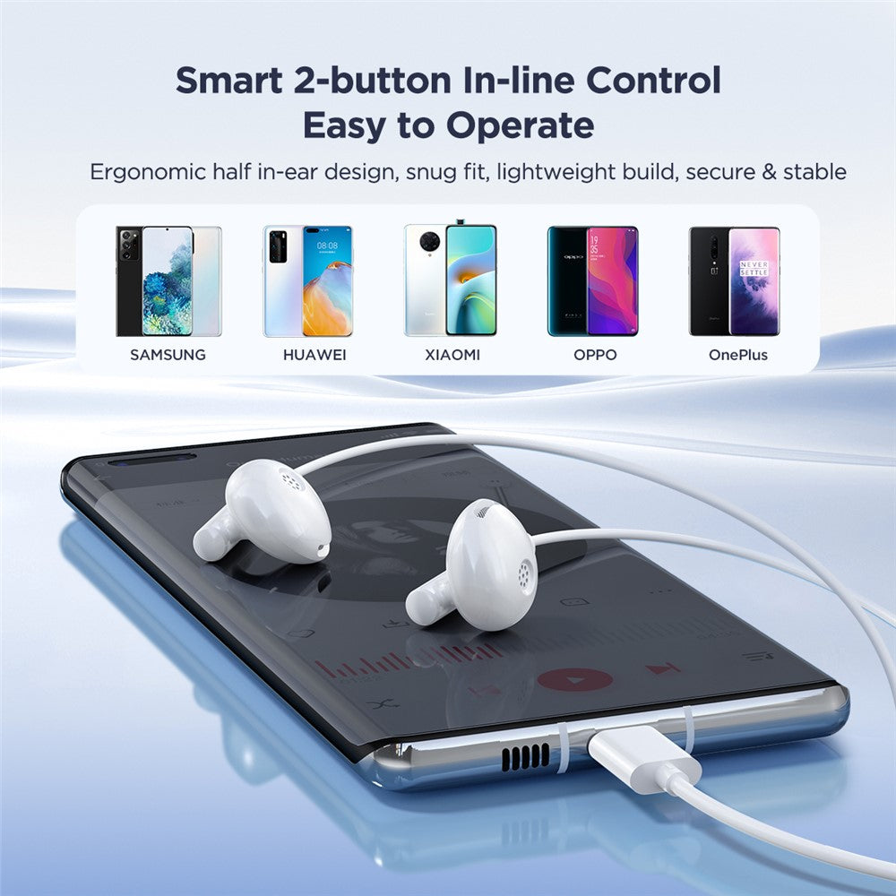 JOYROOM EC05 In-Ear Kopfhörer – Mit USB-C-Anschluss & Mikrofon, Plug-and-Play