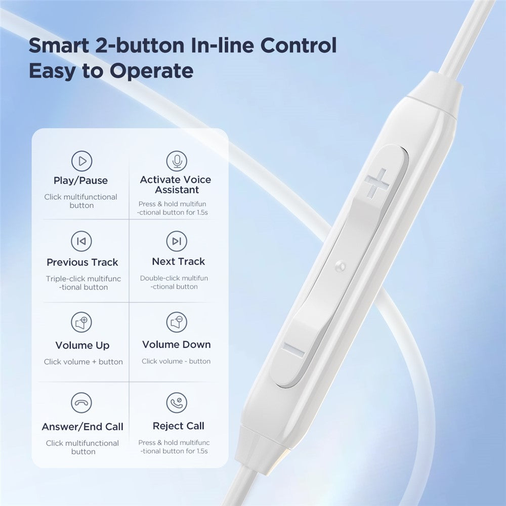 JOYROOM EC05 In-Ear Kopfhörer – Mit USB-C-Anschluss & Mikrofon, Plug-and-Play
