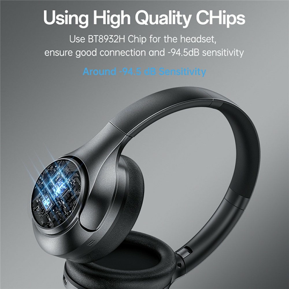 YESIDO EP09 Kabelloser Over-Ear Kopfhörer – HiFi-Kopfhörer, mit ANC + ENC Geräuschunterdrückung, Bluetooth-kompatibel