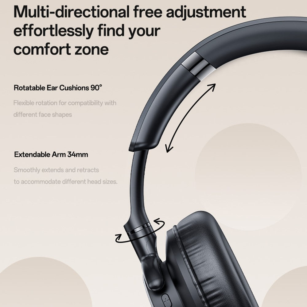 YESIDO EP12 Kabelloser Over-Ear Kopfhörer – Mit Bluetooth-Kompatibilität, druckfreier Tragekomfort, kabelgebundener/kabelloser Dual-Modus