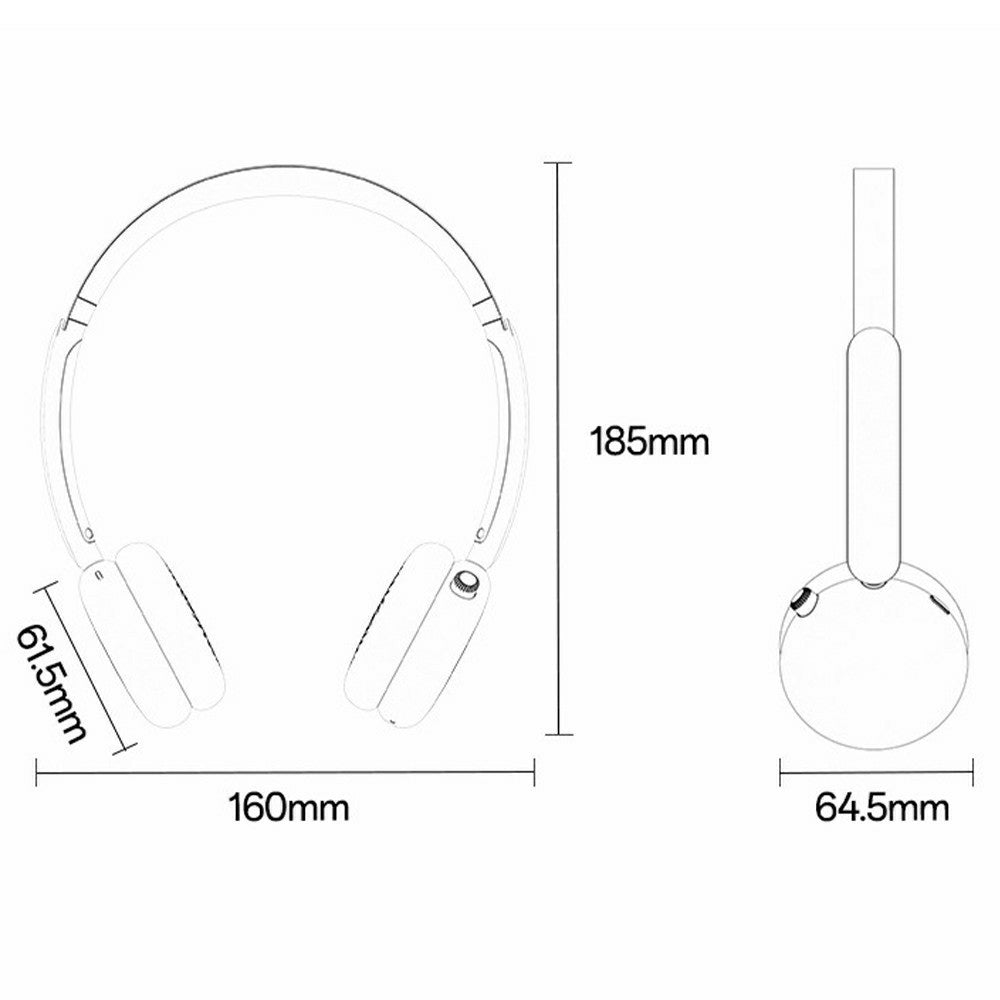 YESIDO EP13 Kabelloser On-Ear Kopfhörer – Mit ANC+ENC, Bluetooth-kompatibel