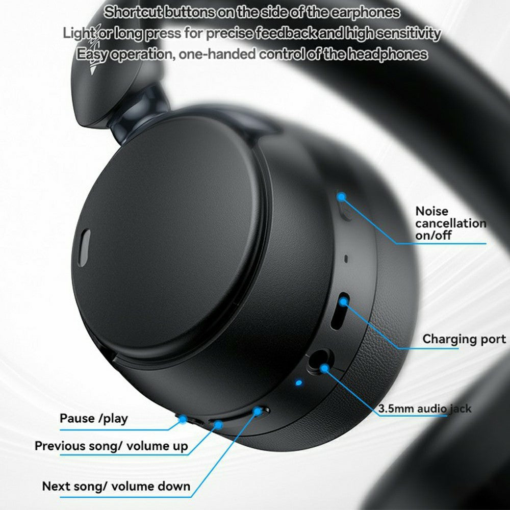 YESIDO EP11 Kabelloser Over-Ear Kopfhörer – Mit ANC & ENC, Bluetooth-kompatibel, mit Mikrofon