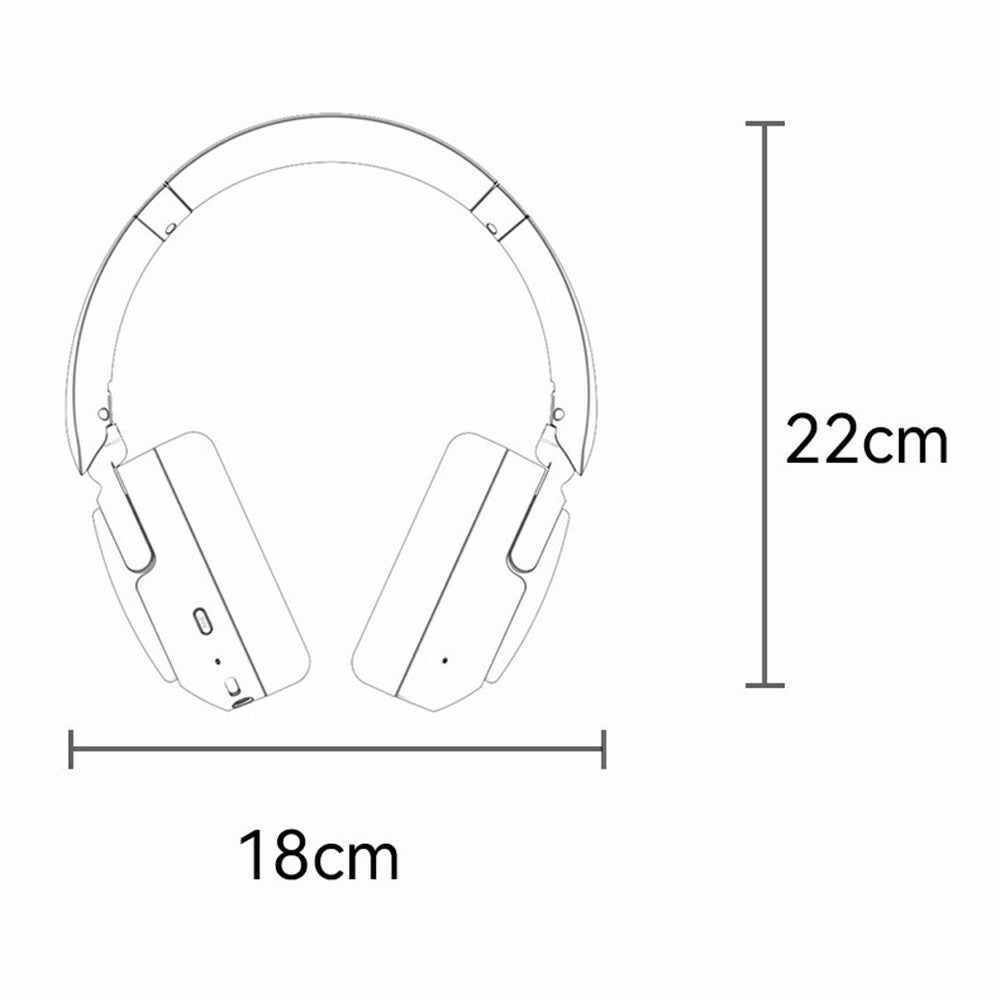 YESIDO EP11 Kabelloser Over-Ear Kopfhörer – Mit ANC & ENC, Bluetooth-kompatibel, mit Mikrofon