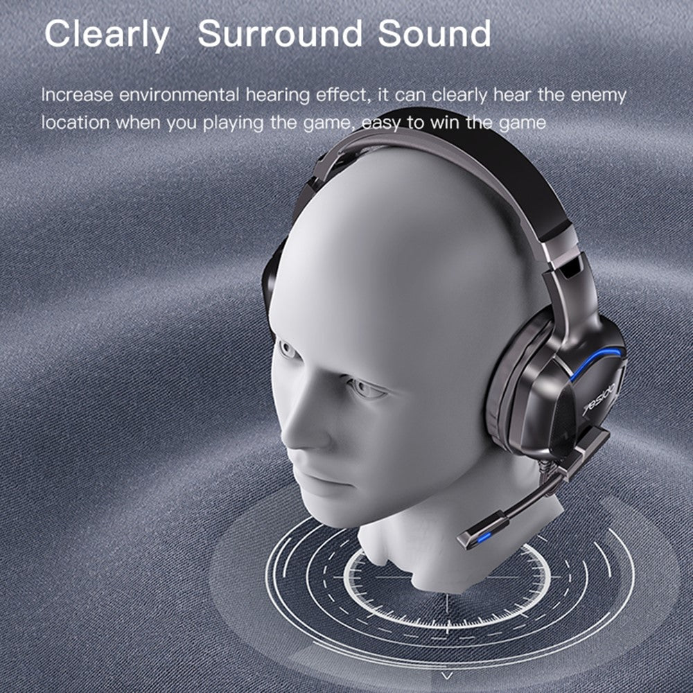 YESIDO EK01 Over-Ear Kopfhörer – Stereo-Sound-Gaming-Headset, mit Mikrofon & LED-Beleuchtung