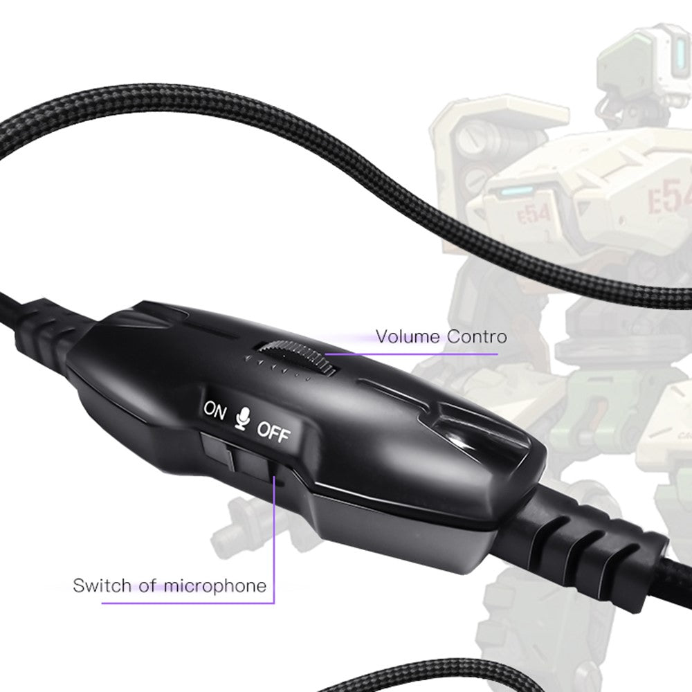 YESIDO EK01 Over-Ear Kopfhörer – Stereo-Sound-Gaming-Headset, mit Mikrofon & LED-Beleuchtung