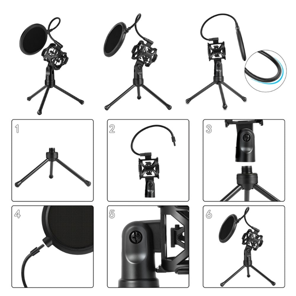 YANMAI PS-2 Mikrofonstativ – Mit Popfilter