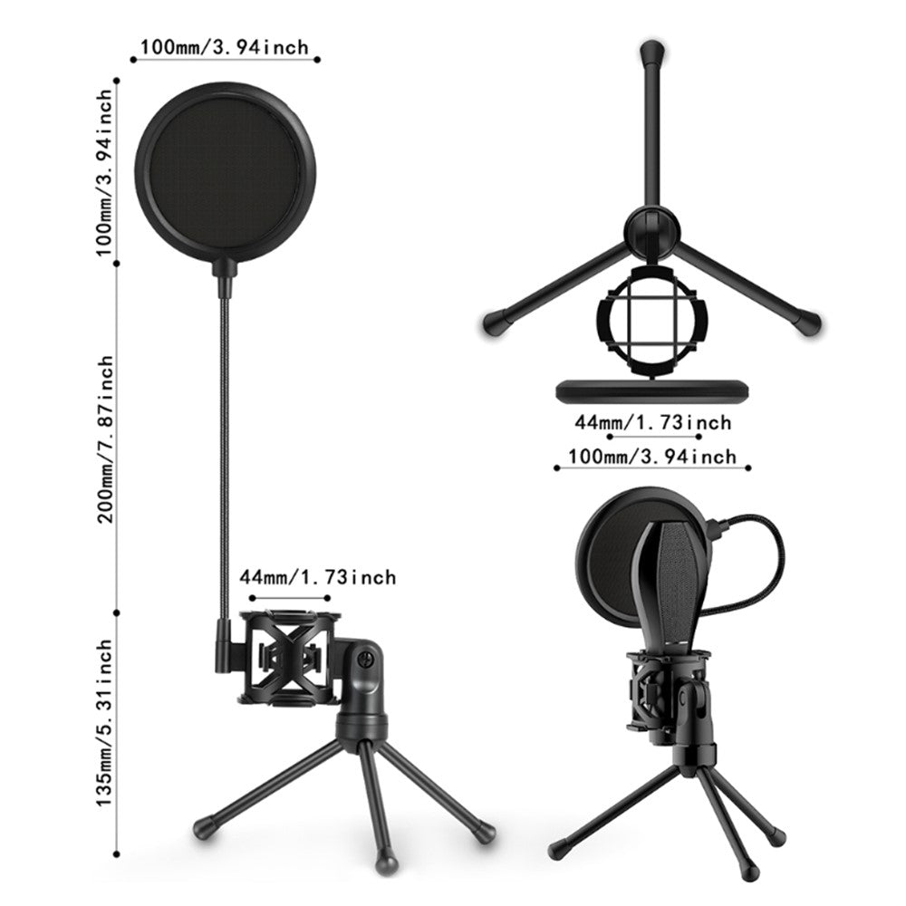 YANMAI PS-2 Mikrofonstativ – Mit Popfilter