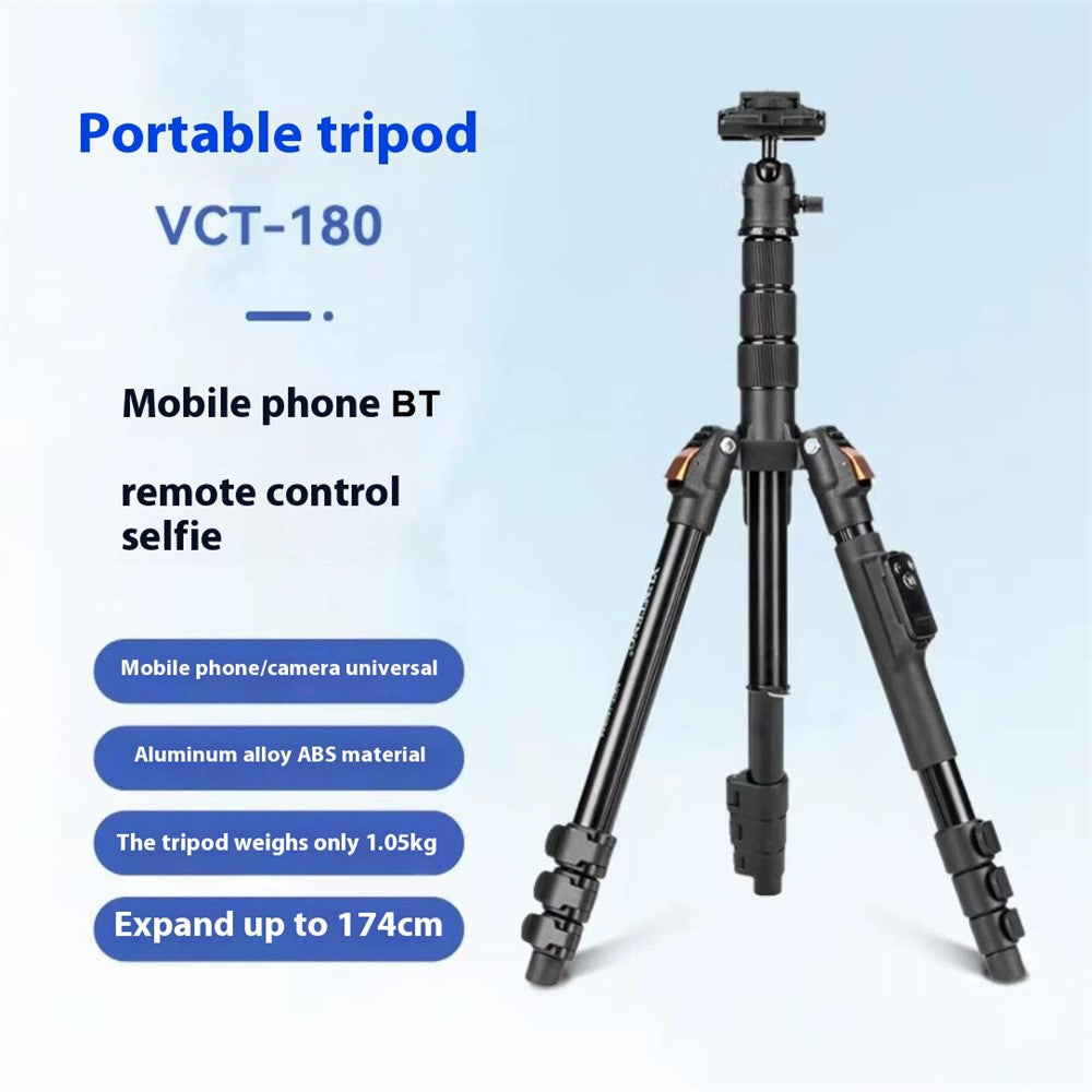 YUNTENG VCT-180 Stativ – Smartphone-Bluetooth-kompatibel, faltbar, für Fotografie-Live-Streaming, für Handys & Kaemras