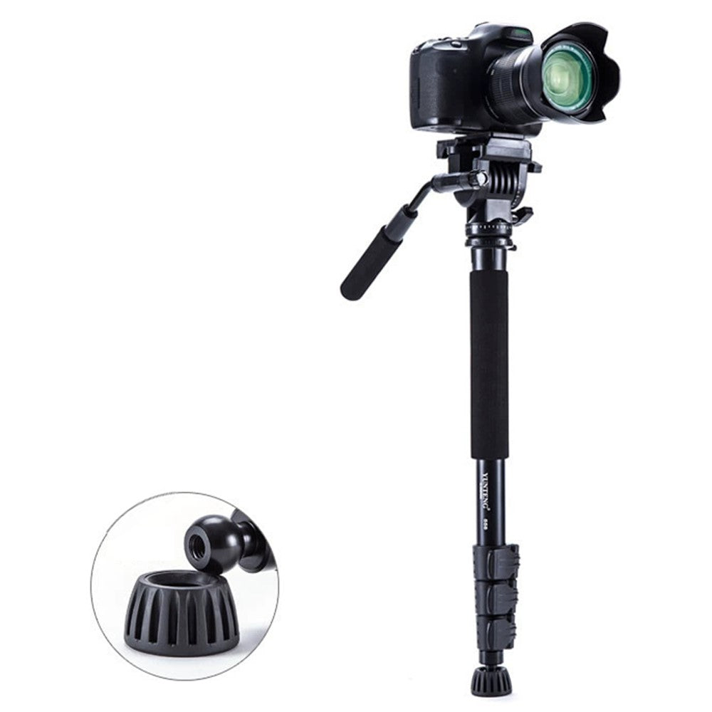 Yunteng VCT-558 Monopod – Mit Hydraulikflüssigkeit, für Canon, Nikon, Sony Kameras, DV & DSLR-Videorecorder