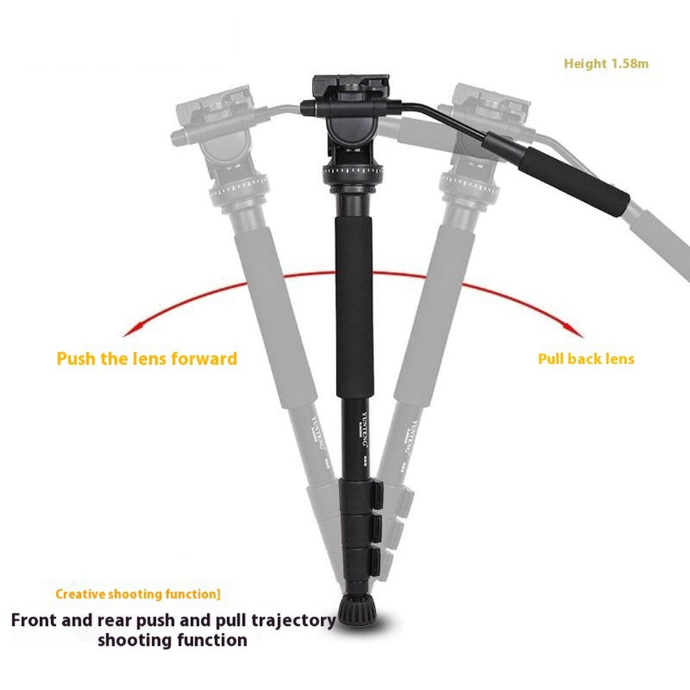 Yunteng VCT-558 Monopod – Mit Hydraulikflüssigkeit, für Canon, Nikon, Sony Kameras, DV & DSLR-Videorecorder