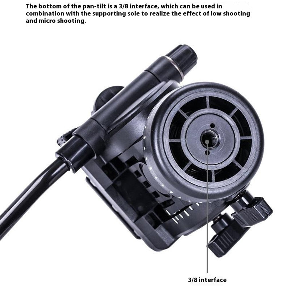 Yunteng VCT-558 Monopod – Mit Hydraulikflüssigkeit, für Canon, Nikon, Sony Kameras, DV & DSLR-Videorecorder
