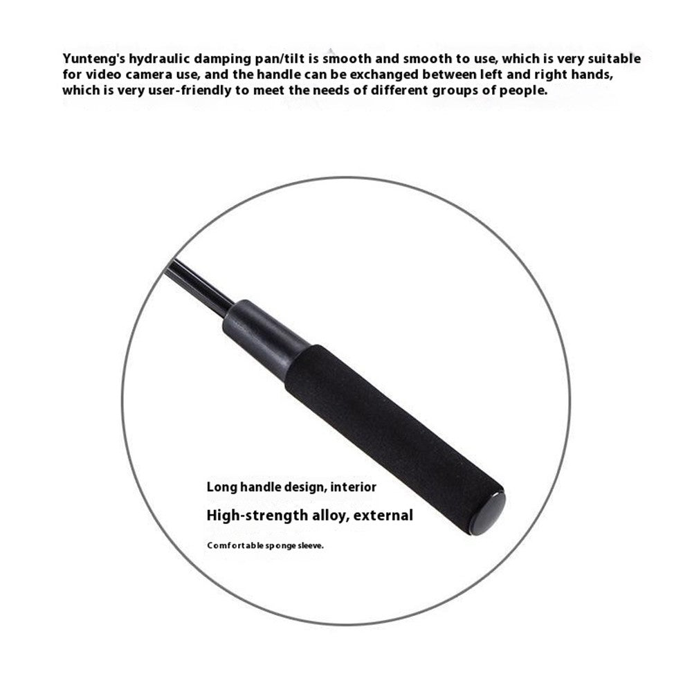 Yunteng VCT-558 Monopod – Mit Hydraulikflüssigkeit, für Canon, Nikon, Sony Kameras, DV & DSLR-Videorecorder