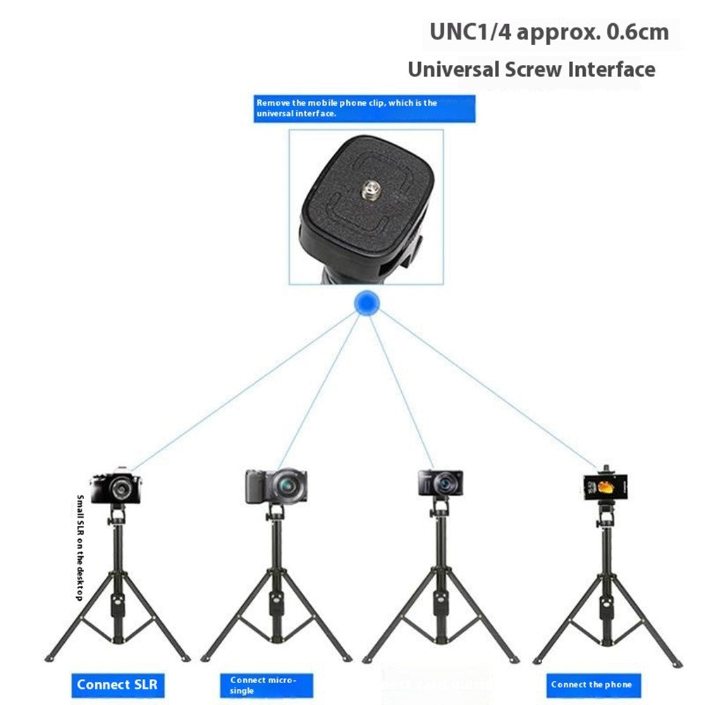 YUNTENG VCT-1688L Selfie-Stick mit Stativfunktion – 195 cm, ausziehbar, Bluetooth-kompatible Fernbedienung