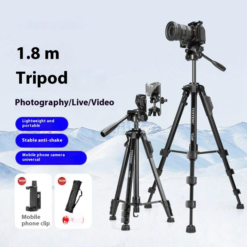 YUNTENG VCT-669 Stativ – Bluetooth-kompatibel, für Live-Streaming, Vlog-Videoaufnahmen, für Handys & Kameras