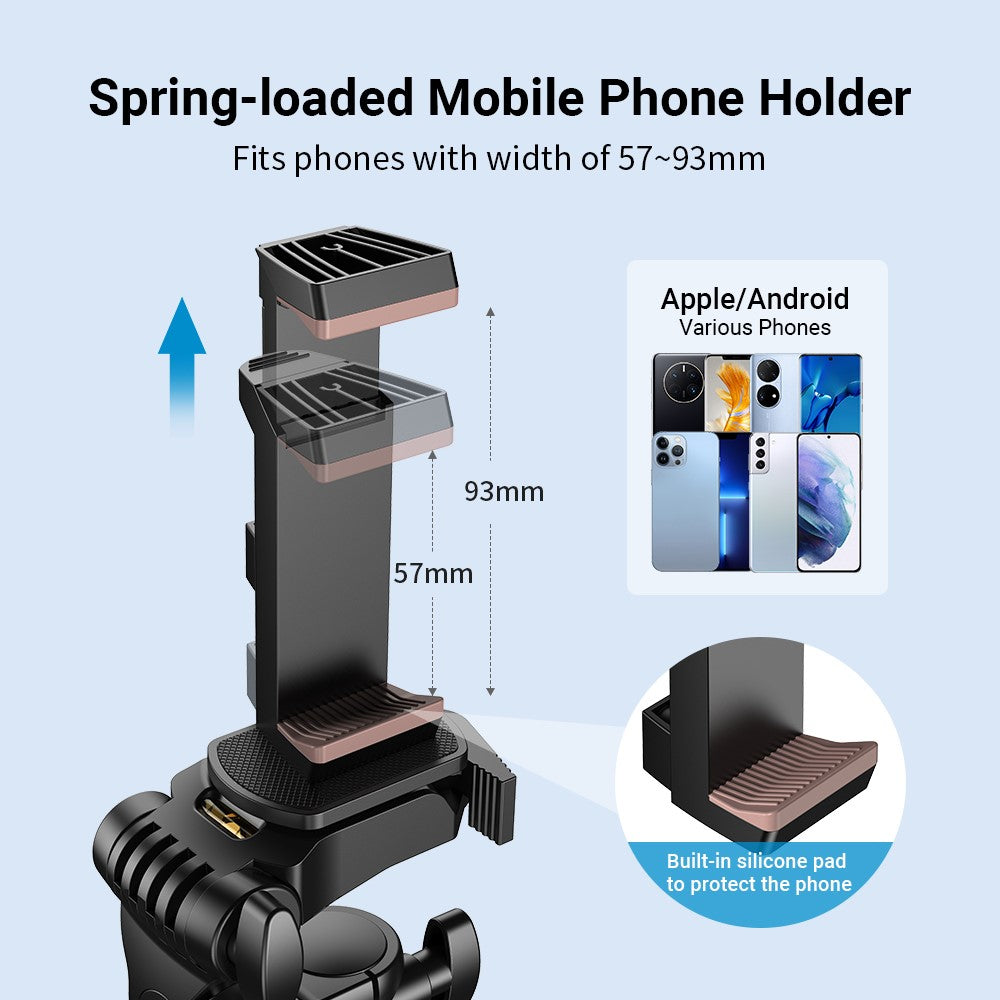 APXEL JJ070 Selfie-Stick – Mit Stativ, Bluetooth-kompatibel