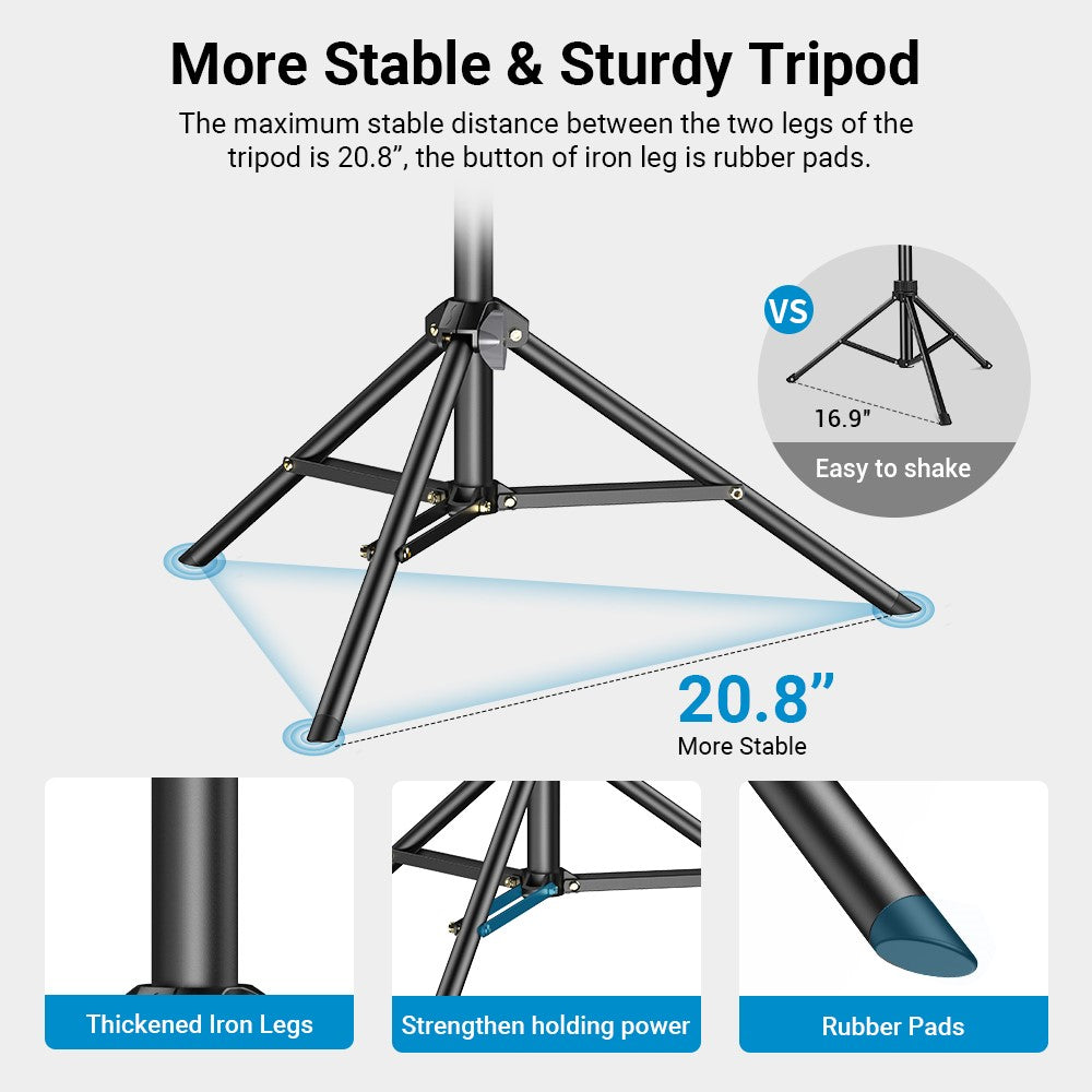 APXEL JJ070 Selfie-Stick – Mit Stativ, Bluetooth-kompatibel