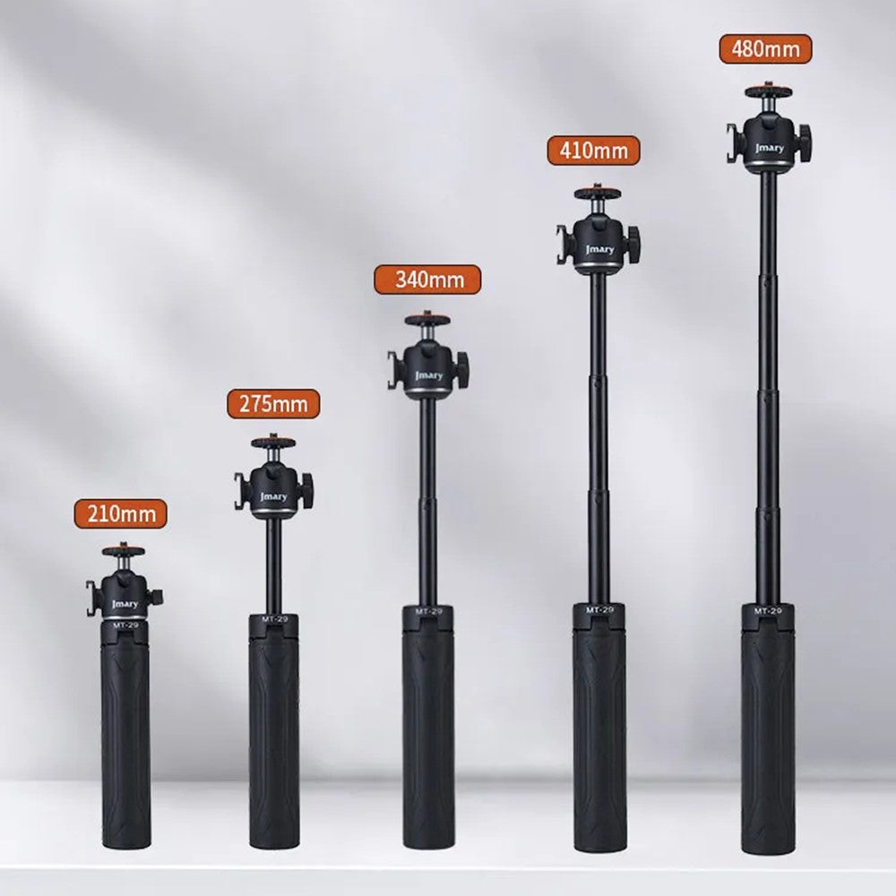 JMARY MT-29 Selfie-Stick mit Tischstativfunktion – Ausziehbar, für Live-Streaming, für Handys & Kameras