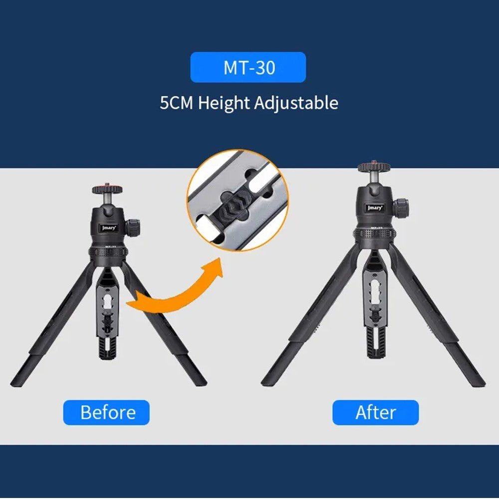 JMARY MT-30 Selfie-Stick mit Stativfunktion – 5-fach verstellbar, für Kamera / Smartphone / Projektor