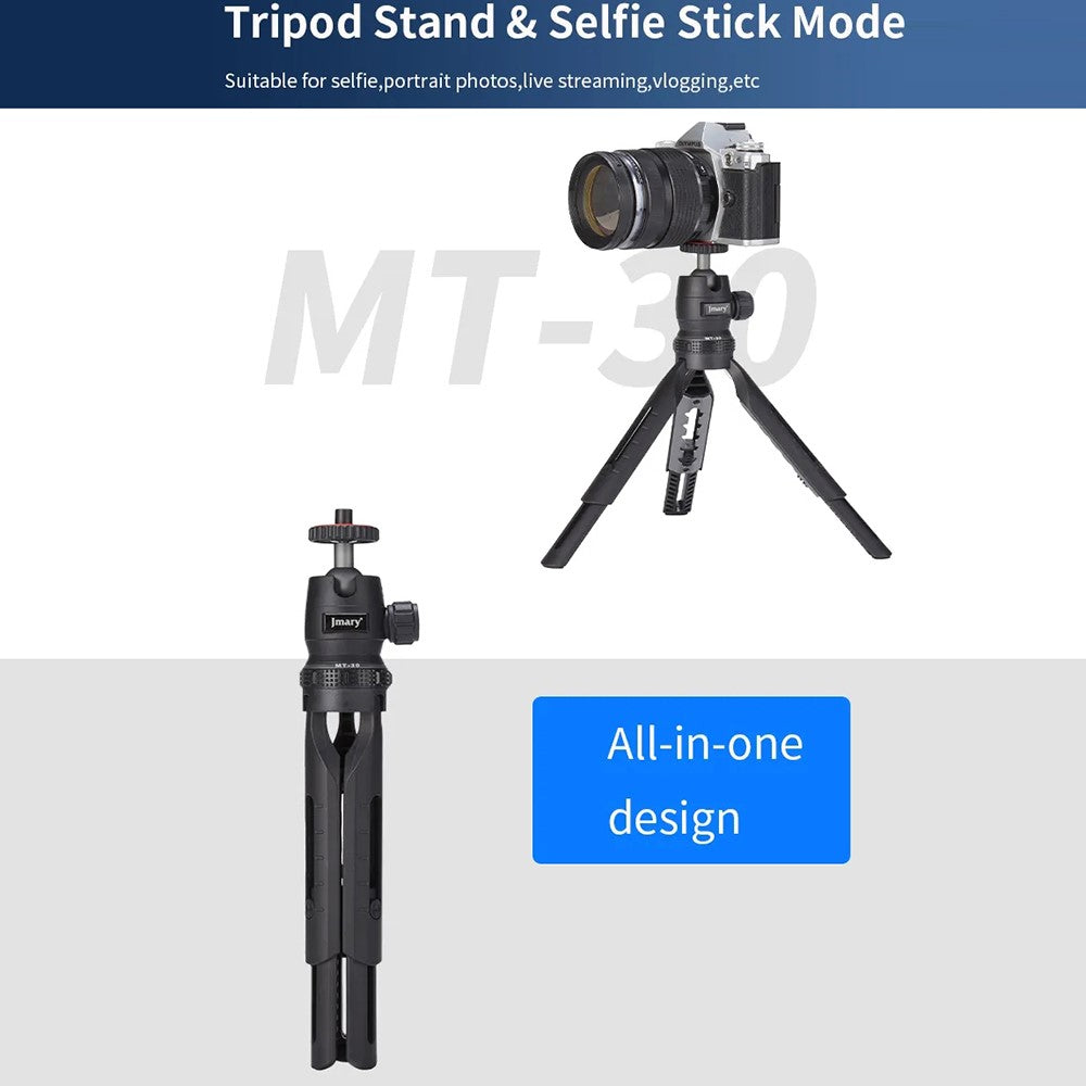 JMARY MT-30 Selfie-Stick mit Stativfunktion – 5-fach verstellbar, für Kamera / Smartphone / Projektor