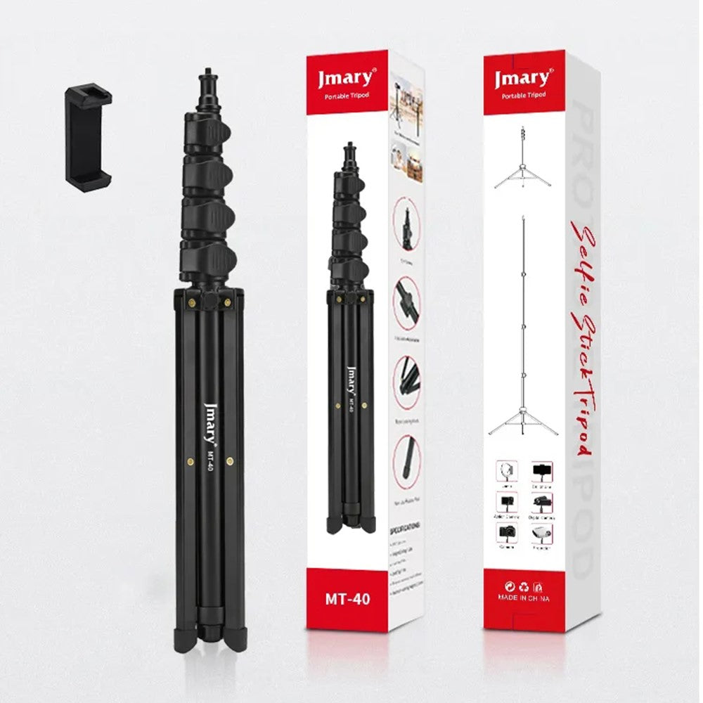 JMARY MT-40 Selfie-Stick mit Stativfunktion – 5-Fach-Höhenverstellbar