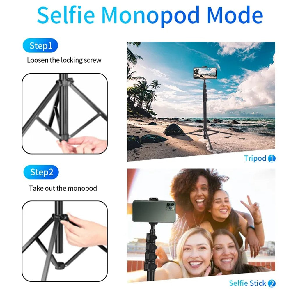 JMARY MT-40 Selfie-Stick mit Stativfunktion – 5-Fach-Höhenverstellbar