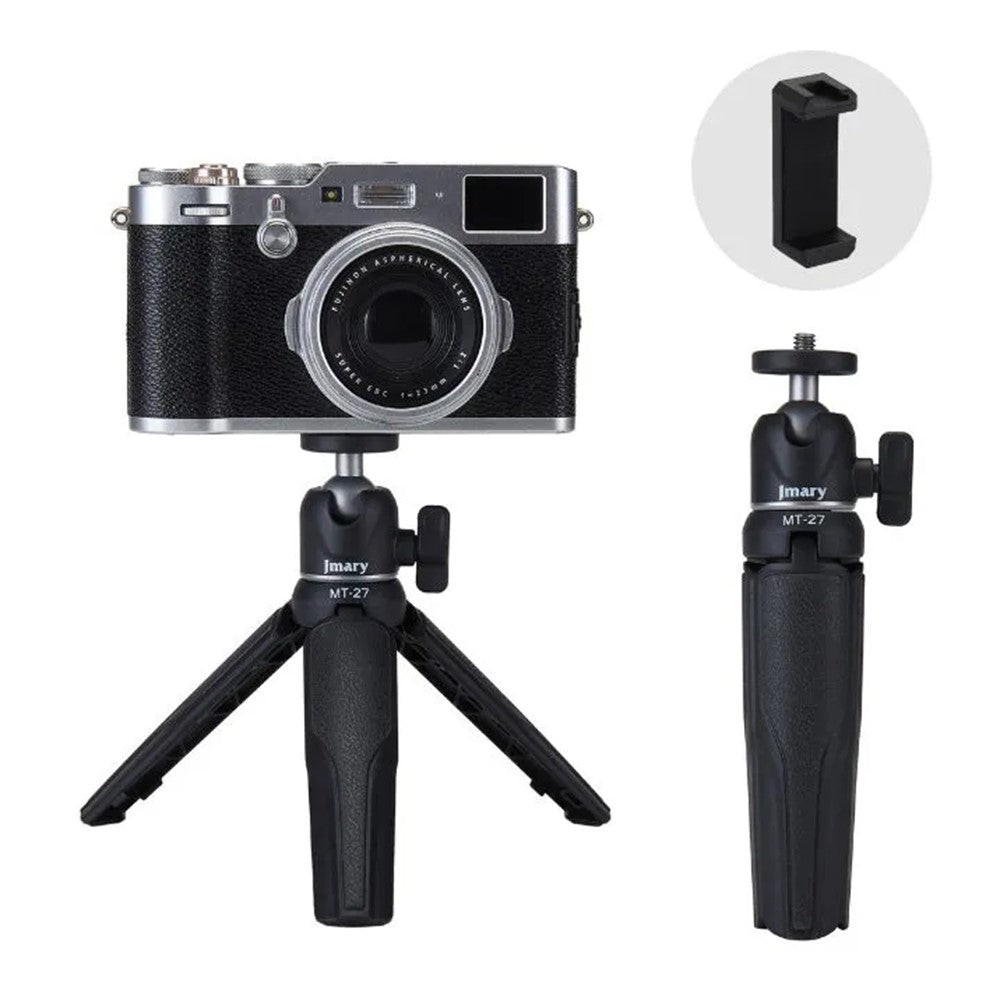 JMARY MT-27 Selfie-Stick mit Tischstativfunktion – 3-teilig, verstellbar, für Live-Streaming, mit Handyhalterung