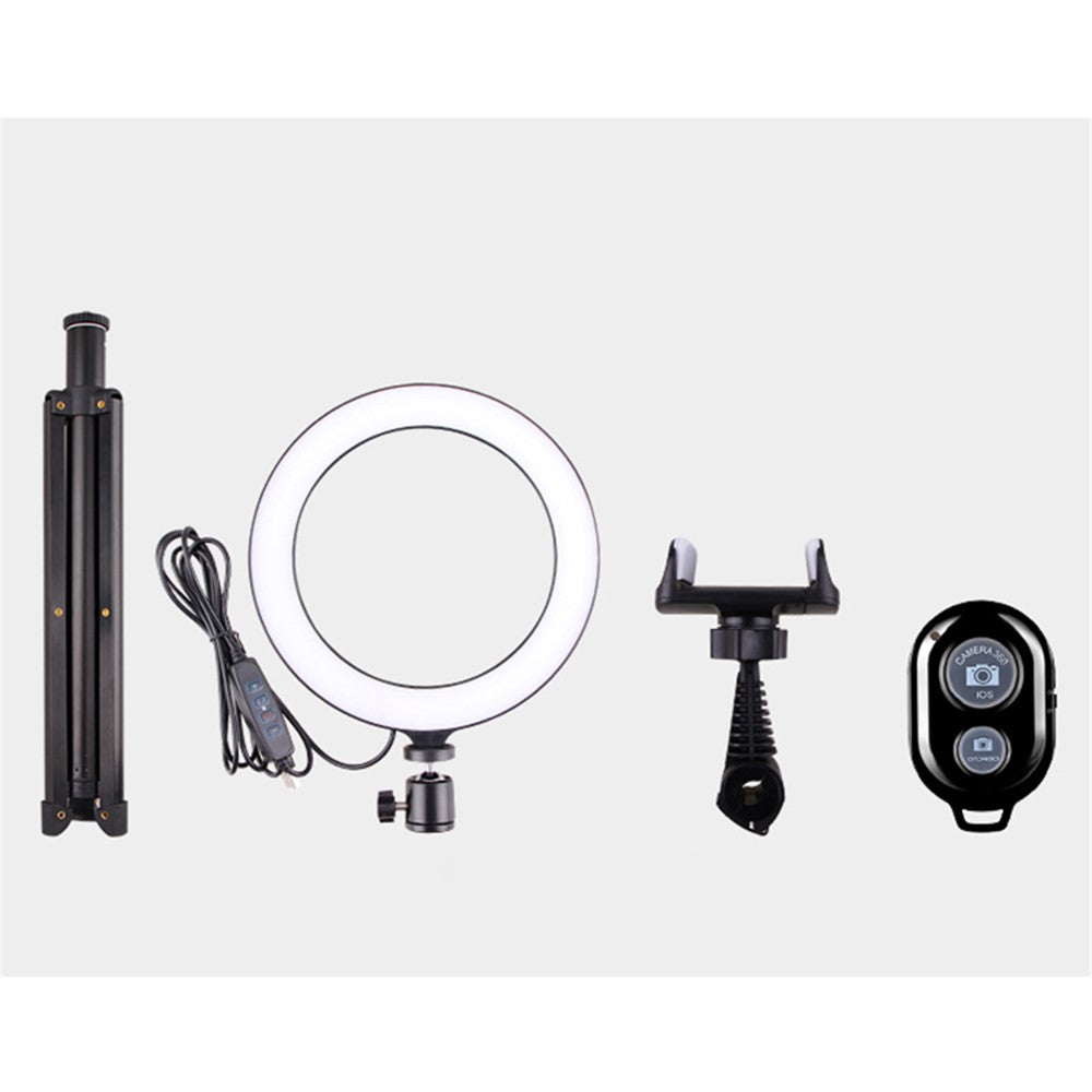 LATZZ T9 Ring-Aufhelllicht-Set [Ringlicht + Stativ + Handyhalterung + Bluetooth-kompatible Fernbedienung]