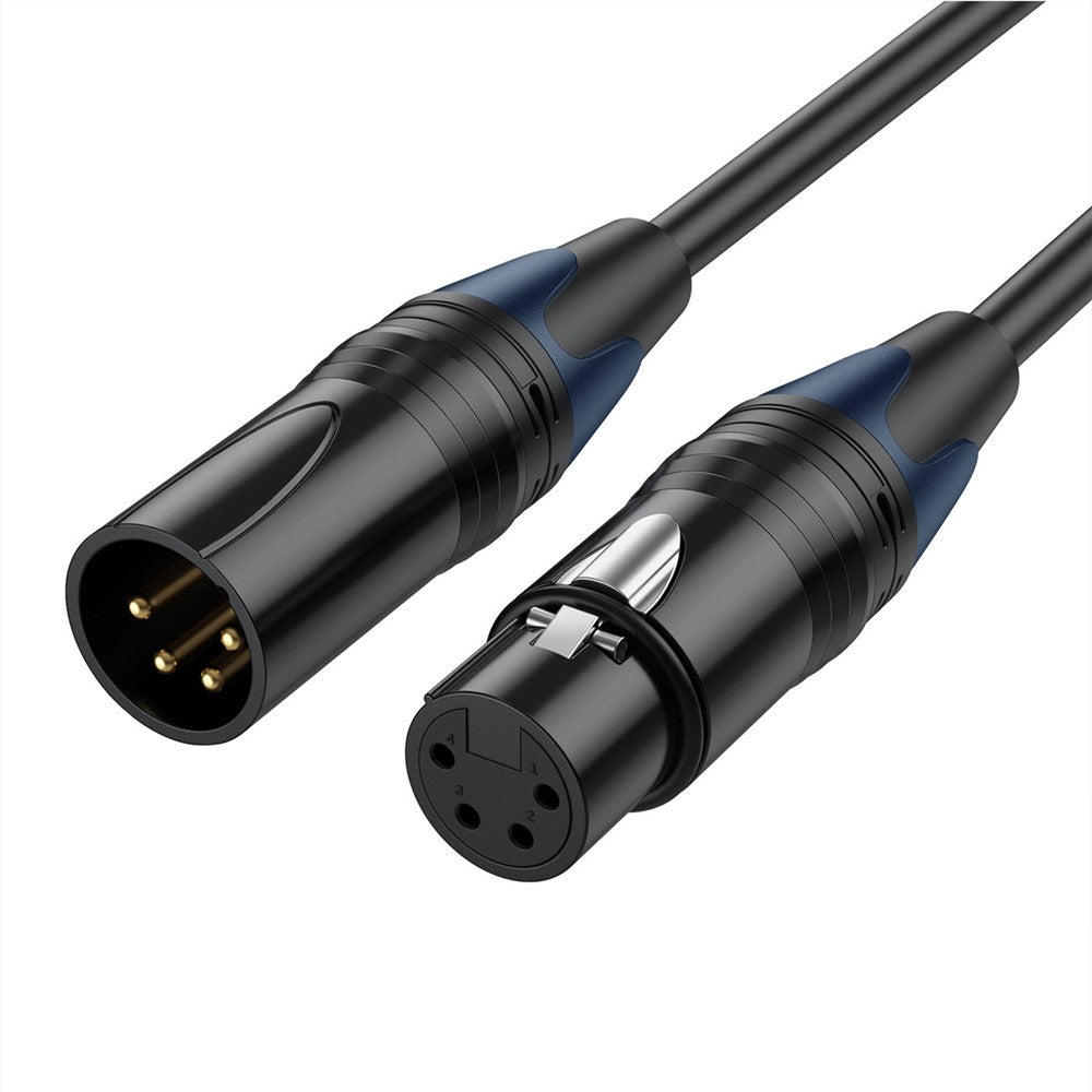 JUNSUNMAY XLR-Verlängerungskabel – 1,8 m, 4-polig Stecker auf Buchse Audio-Adapter, für Videokameras, Bühnenbeleuchtung & Mischpulte
