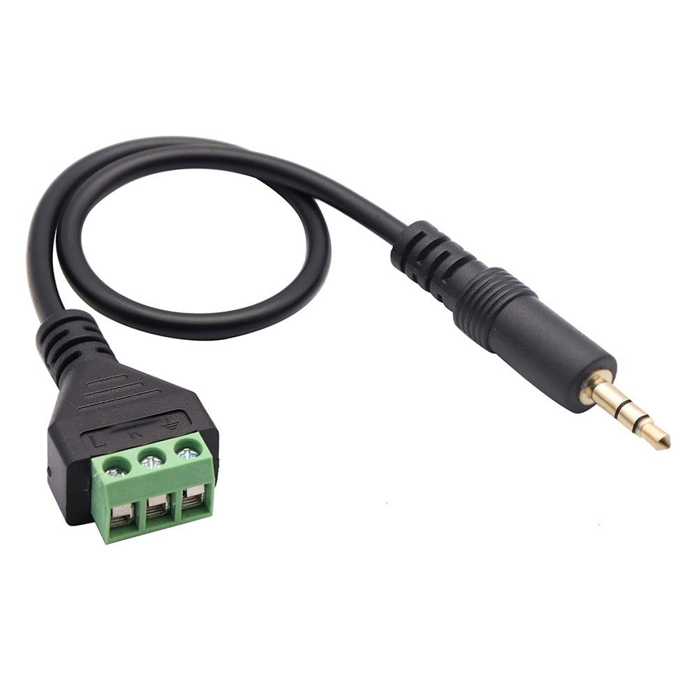 JUNSUNMAY Lötfreies 3,5-mm-Stereo-Stecker-auf-3-poliges-Anschluss-Audio-Adapterkabel