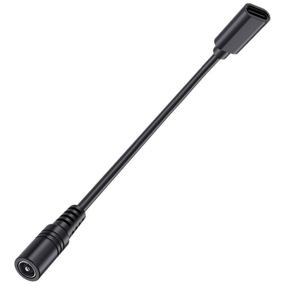 JUNSUNMAY Verlängerungskabel – 25 cm, USB-C-Buchse auf DC 5,5 mm x 2,1 mm Buchse, 5 V & 3 A