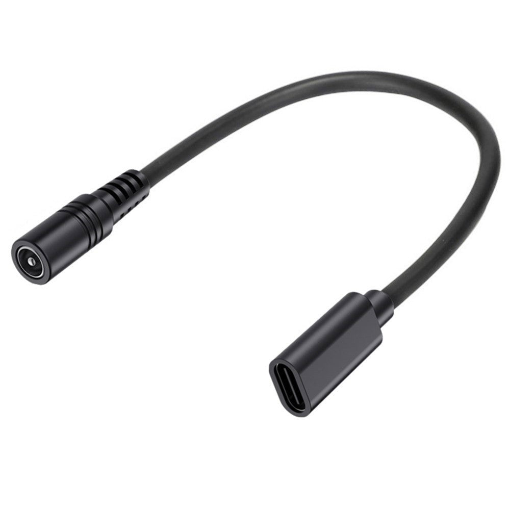 JUNSUNMAY Verlängerungskabel – 25 cm, USB-C-Buchse auf DC 5,5 mm x 2,1 mm Buchse, 5 V & 3 A