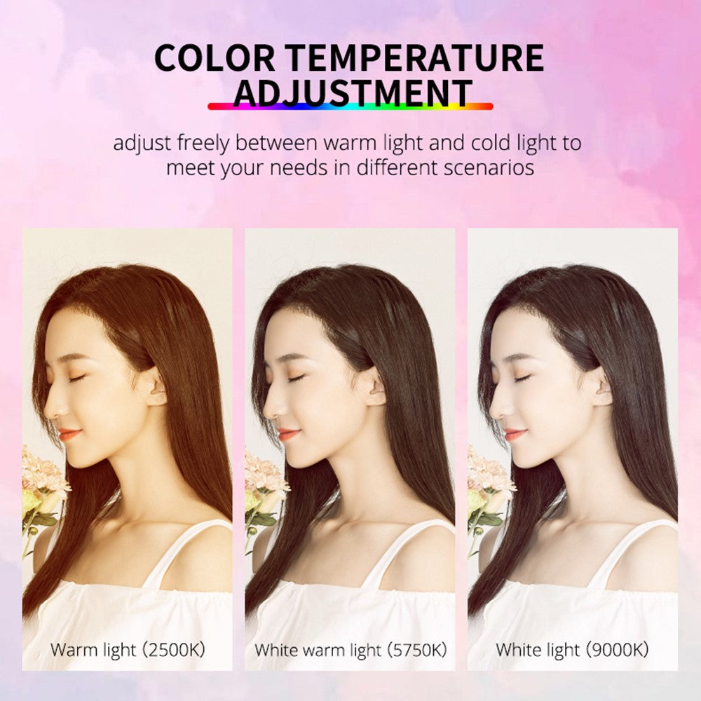 YELANGU RGB64 LED-Kamera-Videoleuchte – RGB, Mini-wiederaufladbare Fotobeleuchtung