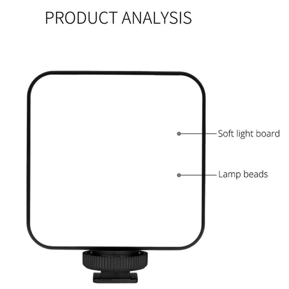 YELANGU RGB64 LED-Kamera-Videoleuchte – RGB, Mini-wiederaufladbare Fotobeleuchtung