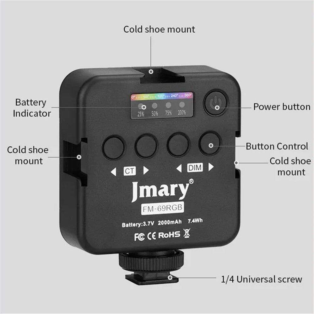 JMARY FM-69RGB Füllleuchte – RGB, dimmbar