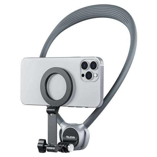 TELESIN SE2.0 P2-HNB-02-GY 2-in-1 Magnetische Nackenhalterung für Action-Kameras und Smartphones